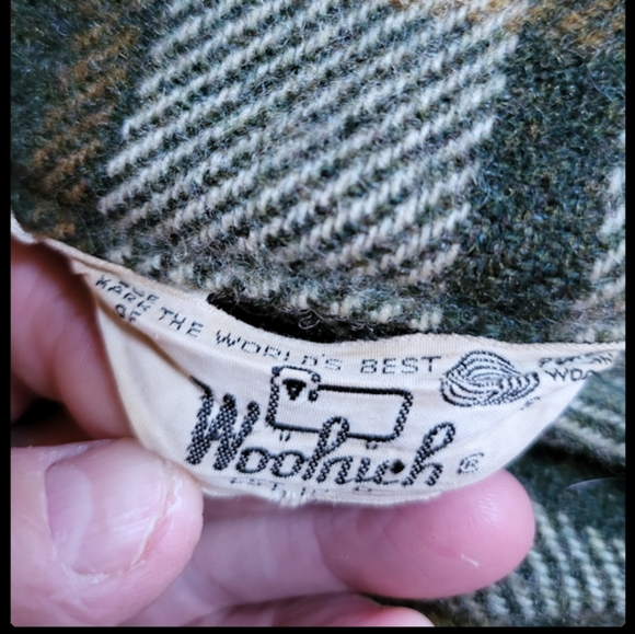 Vintage Woolrich Plaid Flannel Jacket Size 38 Coat Green Wool Made in USA - Picture 2 of 4